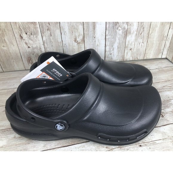 CROCS Other - CROCS UNISEX “BISTRO” BLACK WORK CLOG (szM8/W10) #